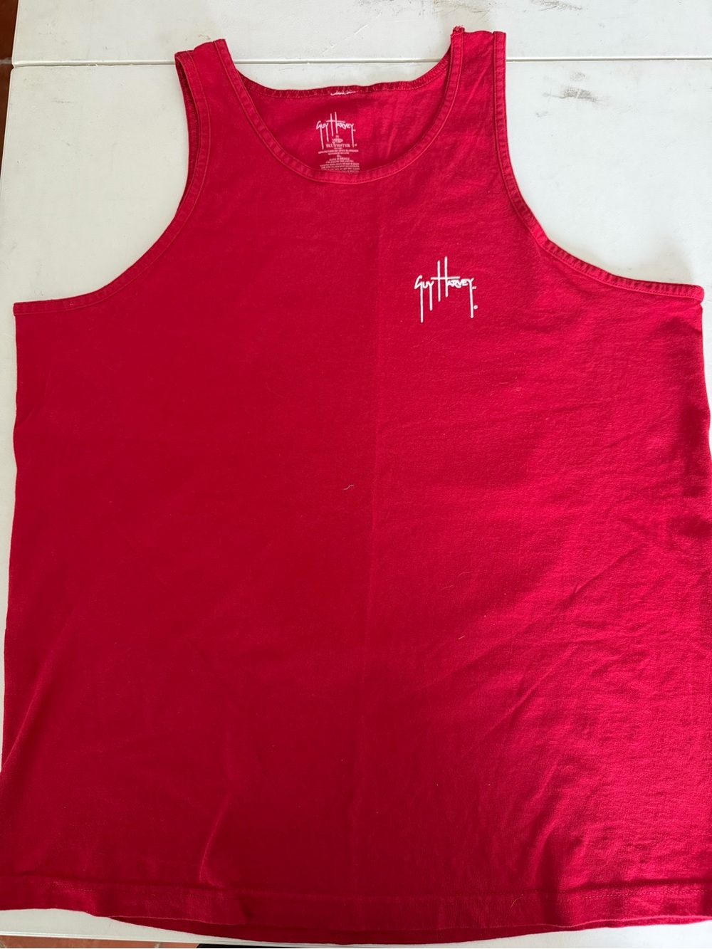 Red Graphic Tank Top - Guy Harvey Size XL